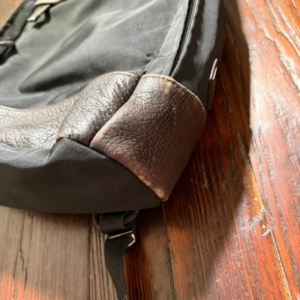 Kenneth‎ Cole Backpack Black with Brown Leather Classic Design